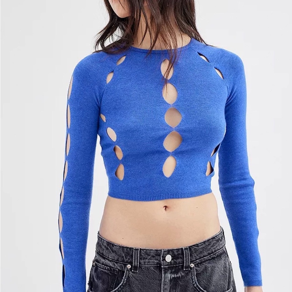 Urban Outfitters Cut-Out Long Sleeve Sweater